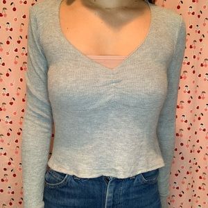 long sleeve top so cute and soft. Side small and no flaws